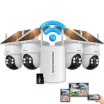 ARCCTV Solar Security Camera System 4MP Wireless Wifi Home Outdoor+Base Station
