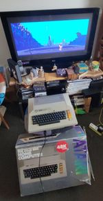 Boxed Atari PAL 800+ Upgrades:VBXE RGB+ Incognito GOLD 1MB+4GB PBI HDD+joystick+