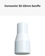 Genuine Saniflo Solvent Weld Reducer 32-22mm 