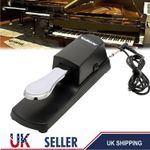 Sustain Foot Pedal with Polarity Switch for Yamaha Casio Roland Keyboard Piano
