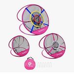 Guuamy Golf Chipping Practice Net Portable Foldable Nylon Indoor/Outdoor Pink
