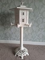 Vintage Cast Iron Alloy Bird Feeder House Garden Dove Cote Type