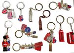10 x BRITISH LONDON KEYRING DIECAST METAL KEYCHAIN SOUVENIR + FREE FRIDGE MAGNET