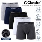 6 PACK MENS CLASSIC BOXER SHORTS BRIEFS COMFORT FIT JERSEY UNDERWEAR PANTS