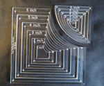 Drunkards path quilting template set, interlocking templates, patchwork