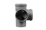 4" 110mm Double Corner Branch Soil Pipe 90° Sewer Waste Drainage Sewerage