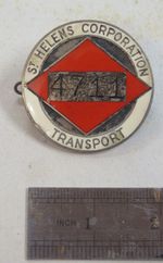 St Helens Corporation Bus Drivers Badge