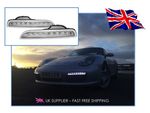 2005-2008 PORSCHE BOXSTER 987 LED DRL Daytime Running Lights - CLEAR Lens - UK