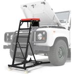 400 lb Adjustable Automotive Creeper with Locking Wheels and Tool Pouch