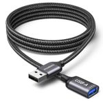 USB Extension Cable 2M, USB Type A Male to Female Adapter Data Power Charging