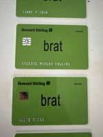 A24 The Moment Movie (2026)  Charli XCX Brat Credit Card 