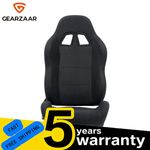 Racing Bucket Seat Large Car Seat & Runners Adjustable Breathable fit Cars New