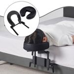 Face Down Mattress Top Massage Kit Portable Black for SPA Office Beauty Bed