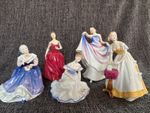 Royal Doulton Collection of Lady Figurines x5