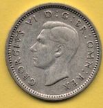 1937 1942 Three Pences 3D 50% Solid Silver Old Vintage World War II Years I UK