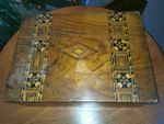  Antique Writing Slope Box with ink bottles 