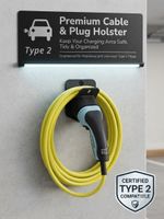 Type 2 EV Charger Plug And Cable Holder. Wall Mounted