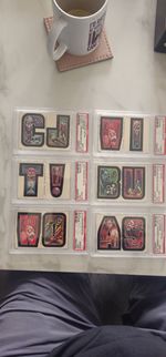 1974 Topps Monster Initials six PSA Graded Sticker Lot Horror OC in slabs