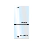 Glass Hearth Insert Clear or Smoked Glass 12mm x 1000mm x 300mm
