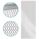 Aluminium Door Fly Screen Curtain Blind Commercial Metal Chain Homefront