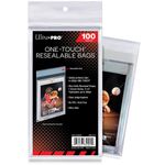 100 Ultra PRO One-Touch Resealable Bags Protectors Magnetic Card Case Sleeves