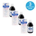 Curasept ADS 220 Chlorhexidine 0.2% Mouthwash 200ml Pack of 3, Alcohol-Free