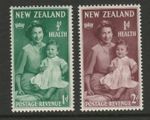 NEW ZEALAND 1950 SG701-02 HEALTH STAMPS  -  MNH