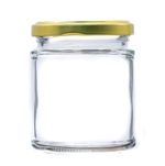 Round Glass Jam Jars 190ml 8oz and Lids Preserves Chutney Honey Pickle Deluxe