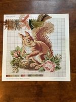 Elizabeth Bradley Tapestry The Squirrel Chart And Wool Card