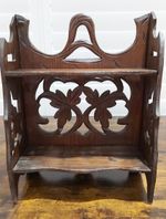 Hand Carved Wooden Shelf/Shelves Antique Victorian Folding Display Tiered Rack