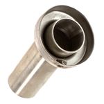 Lextek Oval Exhaust Silencer Baffle Bolt-On Stainless Steel Black Matte 60mm