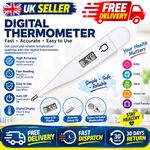 Digital Thermometer Medical LCD Audible Alarm Baby Adult Oral Ear Body Arm Fever
