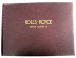 ROLLS ROYCE Silver Cloud II Car Sales Brochure LF 1958