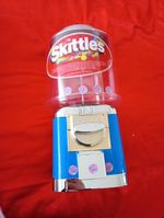 Classic SSF sweet vending machine 20p Vend With a Skittles Sticker.