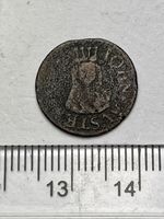 17th Century Token - John Austin - Pictorial (Queen?) Farthing - BW.284 (D936)
