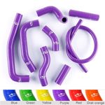 ZAP FOR KAWASAKI KX 500 1988-2004 Silicone radiator coolant Hose KIT 10 colour