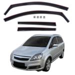 Wind Deflectors Fits Vauxahll Zafira B 2005-2011 4-Pcs Set Tinted Black