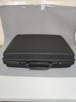 Vintage Samsonite Hard Shell Suitcase Briefcase Black Made in Belgium Unlocked