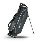 Masters Golf 7.5" Golf Stand/Carry Bag, Black/Grey, 4 Way Divider, NEW