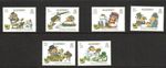ALDERNEY SGA621-626 50TH ANNIVERSARY OF THE WOMBLES 2018 MNH