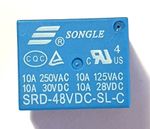 Power Relay - 10 Amp - 3V to 24V - 5 Pin PCB Type - UK Free P&P