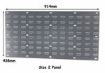 NEW Steel Louvre Wall Panel for Plastic Parts Storage Bins 438 x 914mm Free P&P