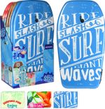 84cm Body Board with Leash & Plug Bodyboard Boogie Board Beach Surf Float Pool