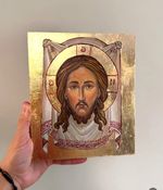 Jesus Christ- orthodox byzantine hand painted icon