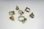 Hose clamps round pulling yellow galvanized for vintage cars many sizes