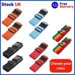2pcs Suitcase Straps Extra Strong Safety Adjustable Luggage Travel Baggage Belt