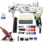 Rug Digital Tufting Gun Starter Kit Cut Pile Carpet Weaving Machine Kit & Yarn