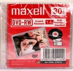 Maxell Mini DVD-RW 30 MIN / 1.4GB Video Camera Handy Cam Camcorder DVD-RW Disc