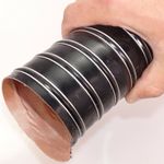 Silicone Black Flexible Pipe - Air Ducting Flexi Tube Hose Flexipipe Fan Duct