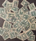 Postage Stamps For Crafting: 1902 1c Benjamin Franklin; Green; 50 Pieces